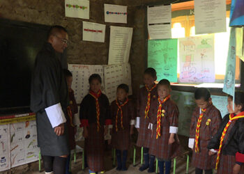 Students of Barshong School ecstatic after meeting PM