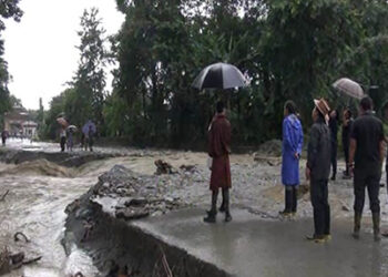 Incessant downpour wreaks havoc in Gelegphu