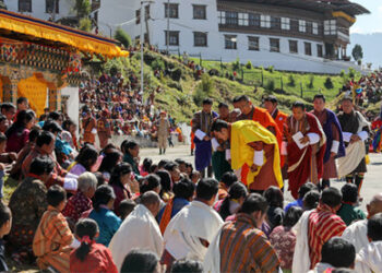 His Majesty graces Chhukha Tshechu