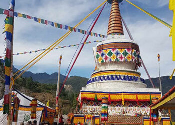 Chorten constructed by retired soldiers consecrated