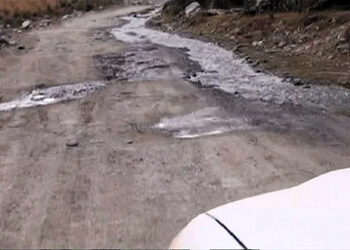 Merag villagers unhappy with GC road condition