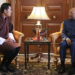 President of India welcomes Their Majesties
