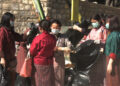 Volunteers carry out mass cleanup at Kuensel Phodrang