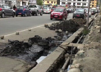 Works to install water pipes causing inconveniences to Paro residents