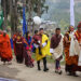 His Majesty visits Gangteng Sa-Ngag Choeling Monastery