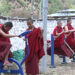 Outdoor gym facility benefits monks of Haa Dratshang
