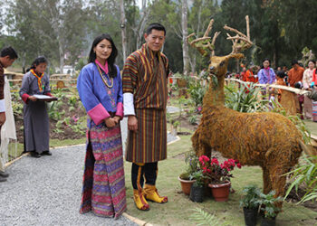Their Majesties grace opening of 4th Royal Bhutan Flower Exhibition