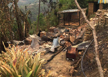 Fire razes house to ground in Pema Gatshel