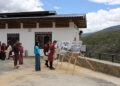 His Majesty The King visits Goensho Tshamkhang in Wangsisina