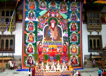 Largest Thongdrel of Terton Pema Lingpa consecrated