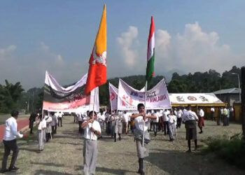 Hundreds take part in Indo-Bhutan walk in Samtse