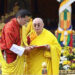 His Majesty The King awards Nga Dha Pal Gyi Khorlo to His Holiness