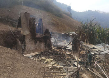 Fire guts house in Trashigang