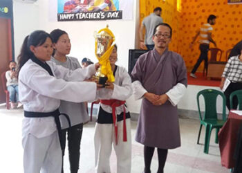 Kamji CS won the Indo-Bhutan Taekwondo Championship