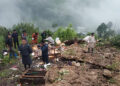 Landslide damages hut in Monggar