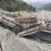 Bhalujhora bridge damaged by an Indian truck