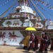 HH the Je Khenpo consecrated a Jarung Khashor chorten in Tsirang