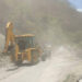 Clearing loose boulders at Gewathang, to prevent further disaster