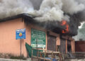 A sawmill in Phuentshogling lost to fire