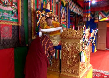HH the Je Khenpo conferred a recognition letter to Dasho Sangay Dorji