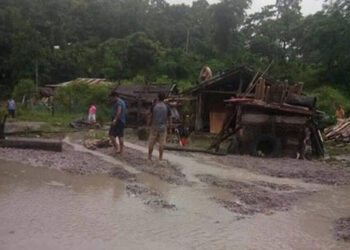 3 households relocated to a safer place- the swollen Kalikhola