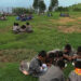 Students in Trashi Yangtse excited about getting meals after mid-term.