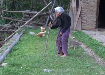 The oldest woman in Lhuentse