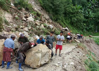 More than Nu 4 M worth of roads damaged in Samdrup Jongkhar by the onset of monsoon