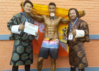 Tashi Tshokey wins bronze in 12th South Asian Bodybuilding Championship