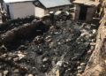 Fire burns down a hut in Paro