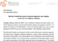 Bhutan Foundation donates medical equipment and supplies worth Nu 1.13 M