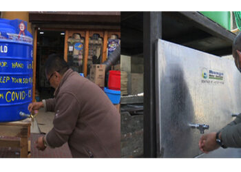 Handwashing trend picking up, locals coming up with temporary facilities