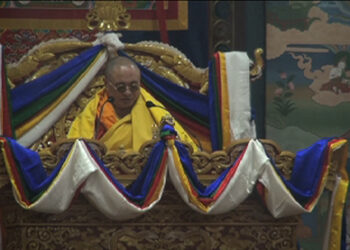 HH the Je Khenpo presides over Sangay Moenlha prayer at Tango Dorden Tashithang Buddhist University