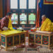 His Majesty The King offers prayers and Karmi Tongchoe at the conclusion of the Gongdue Kangsha Kurim