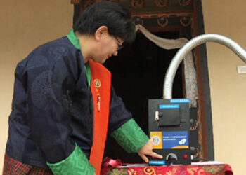 Tshalumaphey Training and Resource Centre for the nuns receives a sanitary pad-burning incinerator