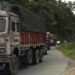 People in Nganglam worried about the trucks from India coming in to drop raw materials for DCCL