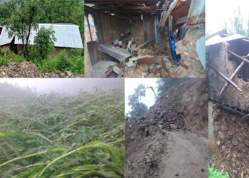Disaster reports in Tsirang from the impact of cyclone Amphan