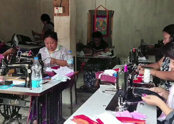 Locally tailored face mask in Samdrup Jongkhar doing well