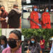 Volunteers making sure people use face masks properly in selected public places