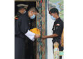 His Majesty The King confers Medals in Gelegphu