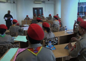 Scout leaders attend COVID-19 programme in Gelegphu