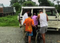 A volunteer helps relieve the pressure on the ambulance service, GCRRH