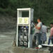 The breaking down of fuel station at Tungkutenpa in Panbang continues