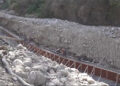 Flood mitigation works along the Lekpagangchhu in Lhuentse