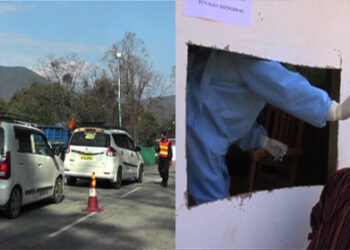 Over 700 travellers tested at the Menchhuna checkpoint, along the Thimphu-Eastern highway