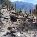 A single-storey house lost to a fire accident, Punakha