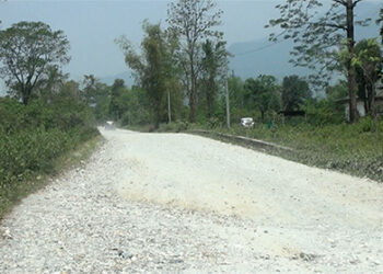 Dechen Pelri road in Sarpang in need of maintenance and blacktop