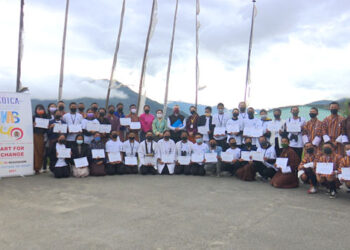 An Art for Change – UN Bhutan’s roadshow advocates on climate change