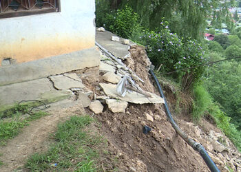 Mudslides at Changangkha Lhakhang becoming a concern