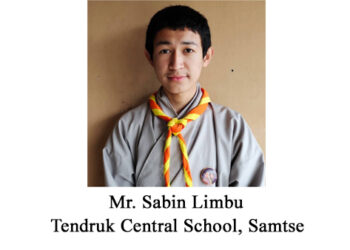 Sabin Limbu from Tendruk Central School wins the 13th Golden Youth Award